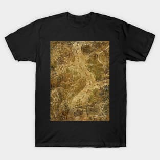 Old Fantasy Pirate Map 2. T-Shirt